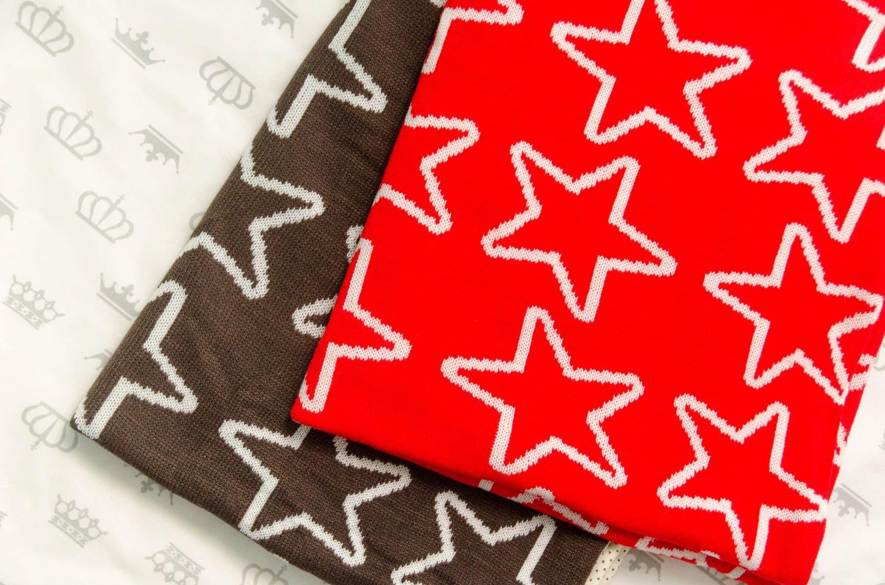 Конверт В'язані зірки з бяззю